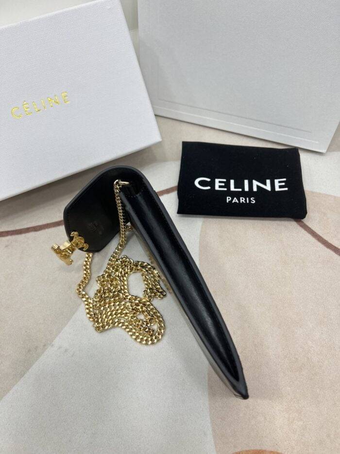 CELINE Mobile phone bag with chain strap 7550# Size:10*2*19cm