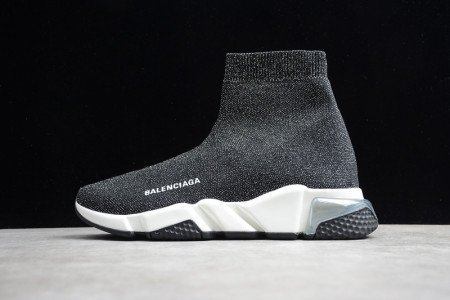 Balenciaga SPEED TRAINER SNEAKERS BLACK SLIVER