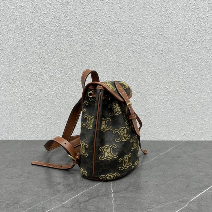 CELINE Arc de Triomphe Ultra practical printed backpack Size:20*10.5*17cm