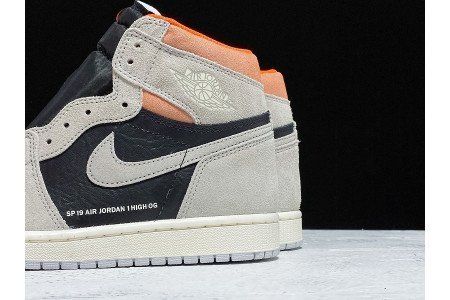 AIR JORDAN 1 GREY BLACK CRIMSON