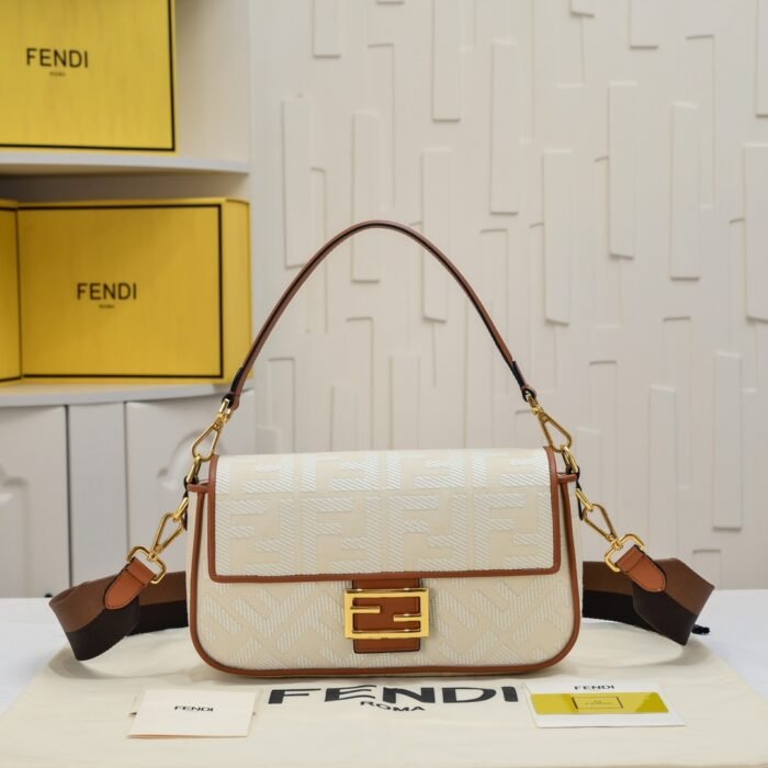 FENDI baguette bag F embroidery F2029 Size:26*5*15CM