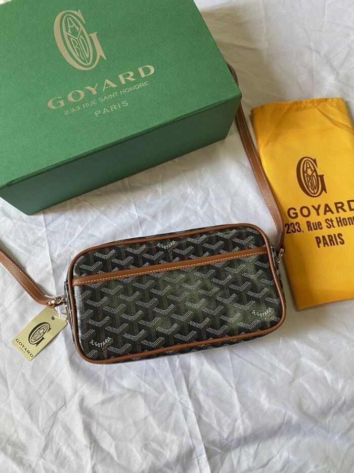 Goyard mini Camera bag brown size:23*8*14cm