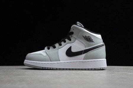 AIR JORDAN 1 MID GS ‘LIGHT SMOKE GREY’