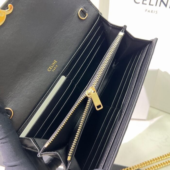 CELINE Crocodile pattern Chain bag 621663 Size:19*10.5*3.5cm