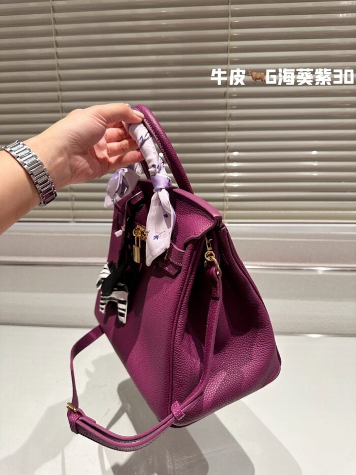 Hermès Birkin Togo Calf Gold Hardware Actino violet size: 30Cm/ 25Cm