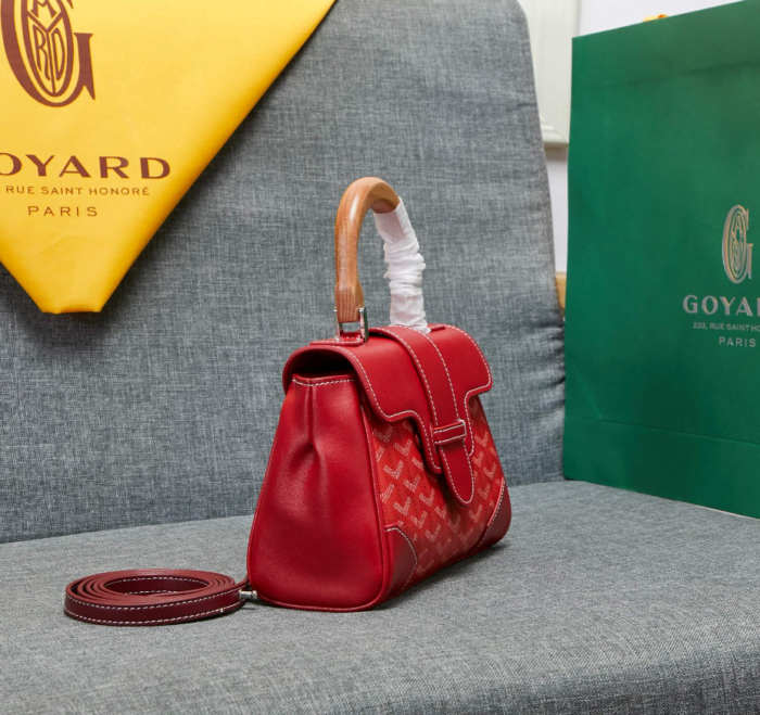 Goyard mini sigon Saddle bag red Size:18*15*20*9cm