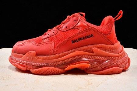 Balenciaga TRIPLE S TRAINERS CLEAR SOLE TRAINER RED