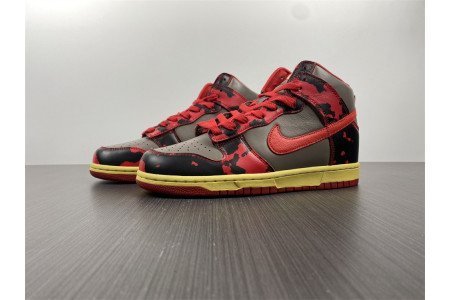Nike Dunk High 1985 Red Acid Wash DH7717-400