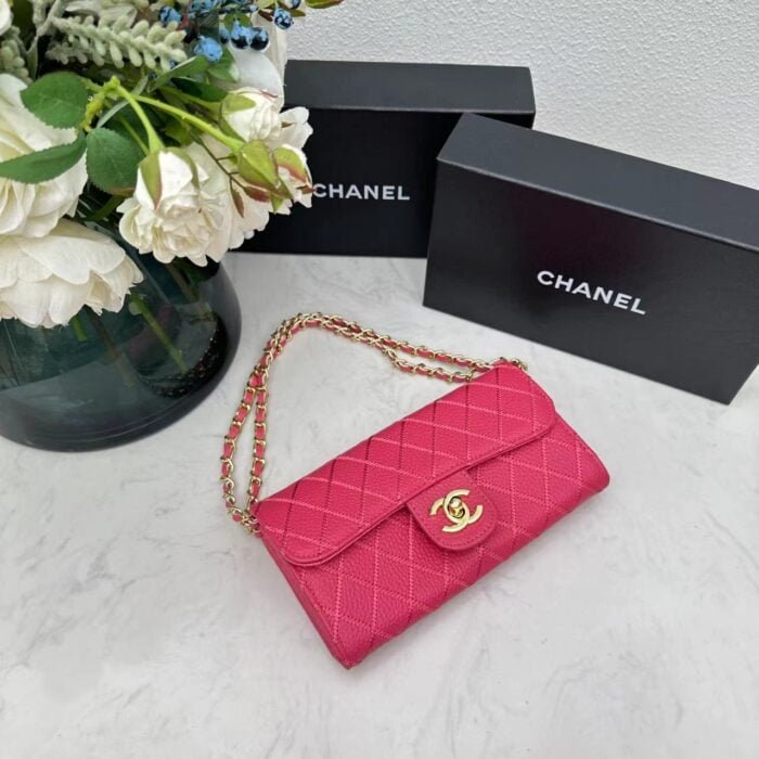 Chanel chain crossbody bag diamond and litchi cowhide 50098 size: 19*10*3.5cm