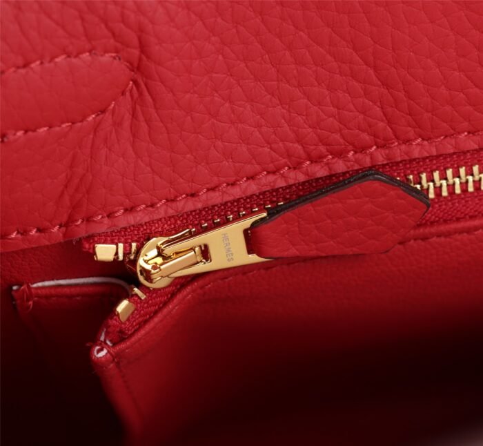 Hermès Kelly Togo Calf Gold hardware Red size: 25Cm/ 28Cm