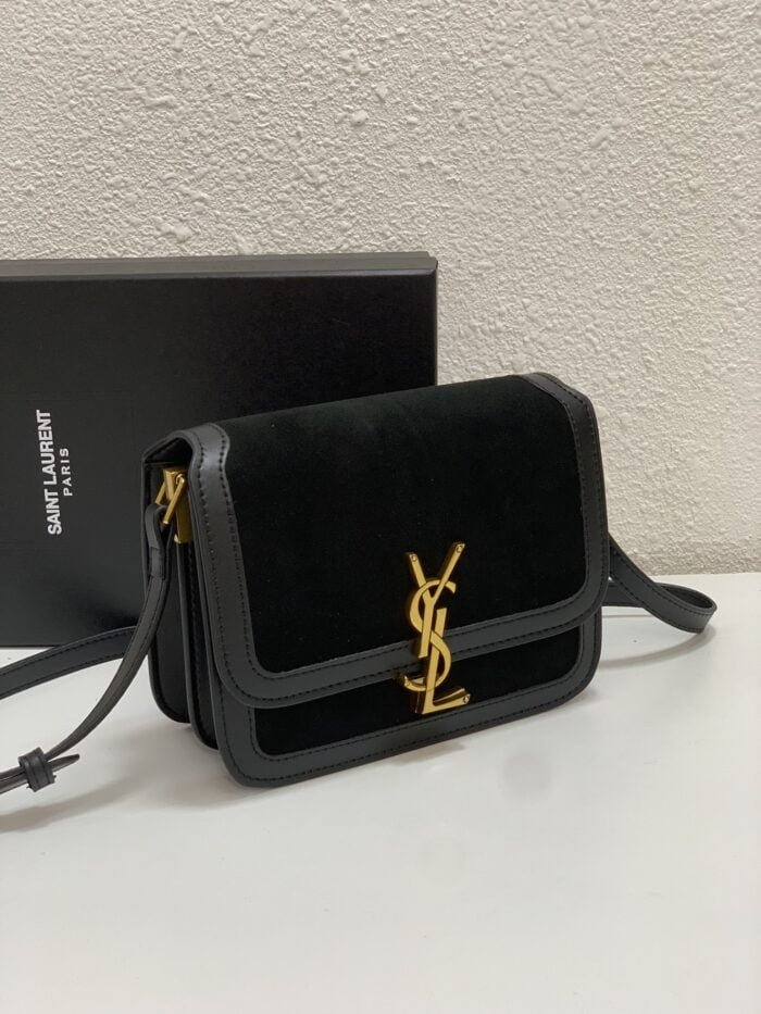 YSL solferino nubuck shoulder bag size: 19cm/23cm