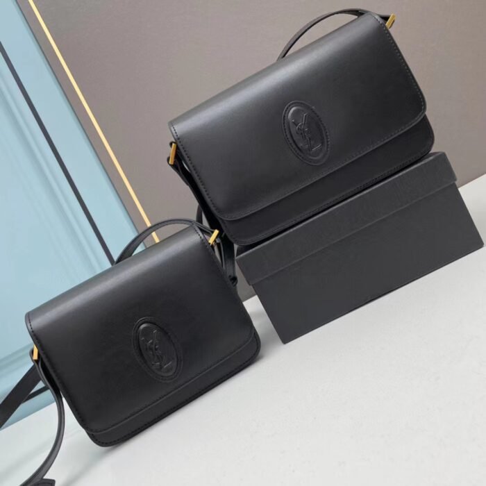 YSL solferino box cowhide shoulder bag size: 23*16*7.5cm