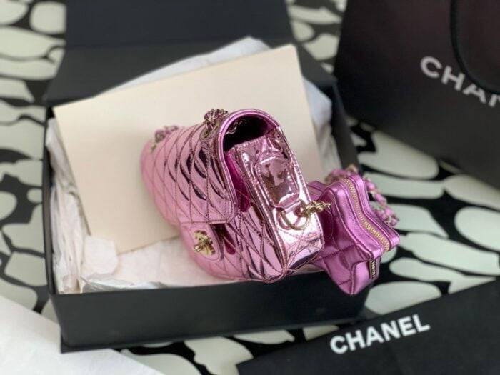 Chanel 24c Five-pointed twin chain bag size: 20*15*4cm