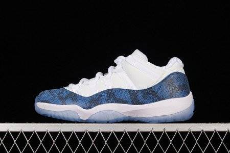 AIR JORDAN 11 LOW BLUE SNAKESKIN
