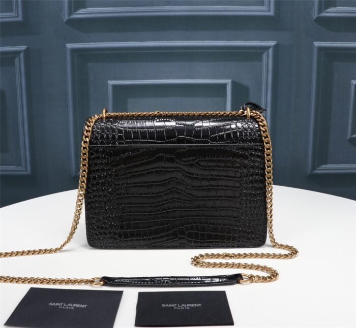 YSL/ saint laurent Crocodile print shoulder bag original quality size:22*16*8cm