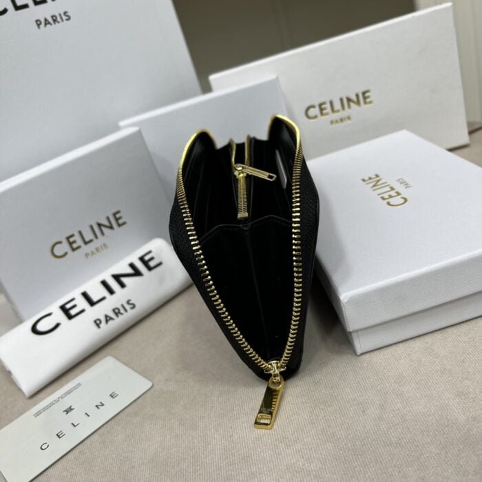 CELINE Black printing Long Wallet Size:17.5*8.5*1.5cm
