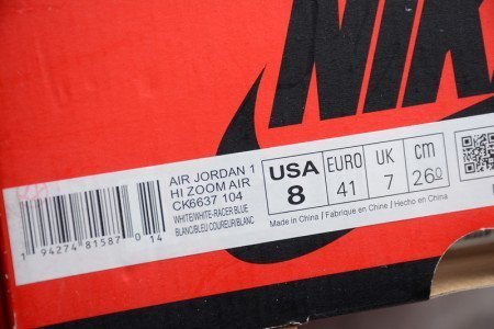 JORDAN 1 RETRO HIGH ZOOM WHITE RACER BLUE
