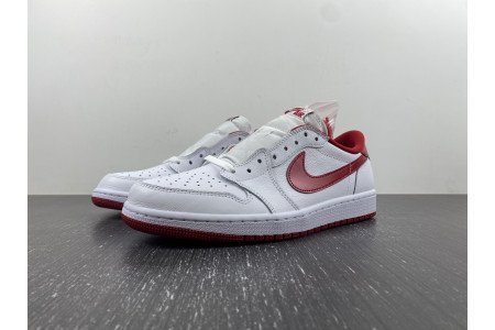 Air Jordan 1 Low White Varsity Red
