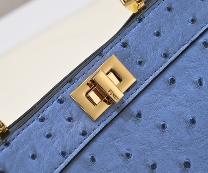 FENDI Peekaboo Blue 23ss 335 Size: 20*15cm