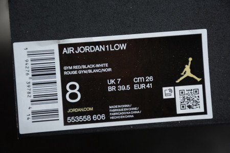 JORDAN 1 LOW REVERSE BRED