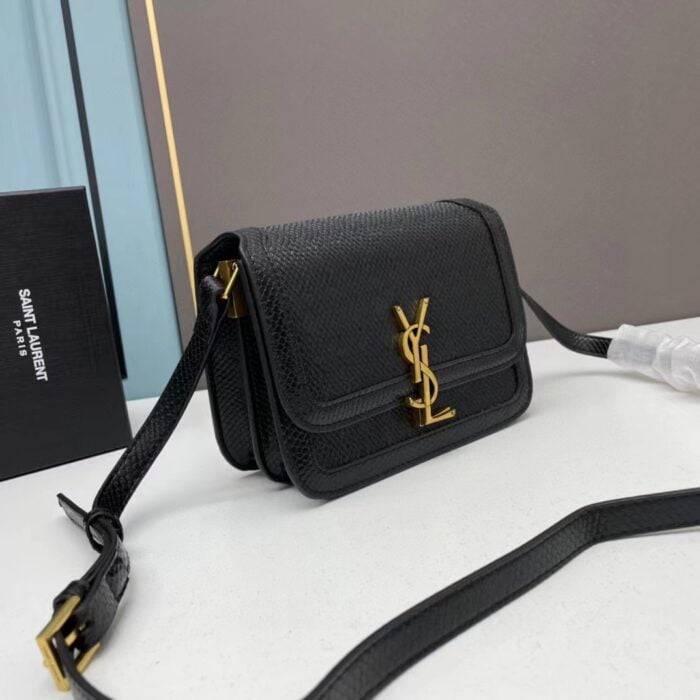 YSL solferino Snakeskin grain shoulder bag size: 19cm/23cm