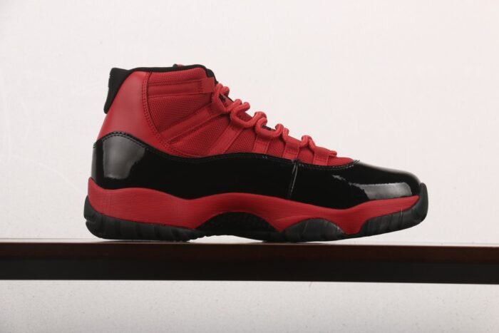 Air Jordan 11 Retro Pure Original Version “Black RED” AJ11 High Top Remake Black and Red