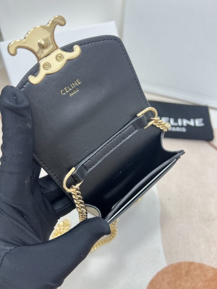 CELINE Mobile phone bag with chain strap 7550# Size:10*2*19cm