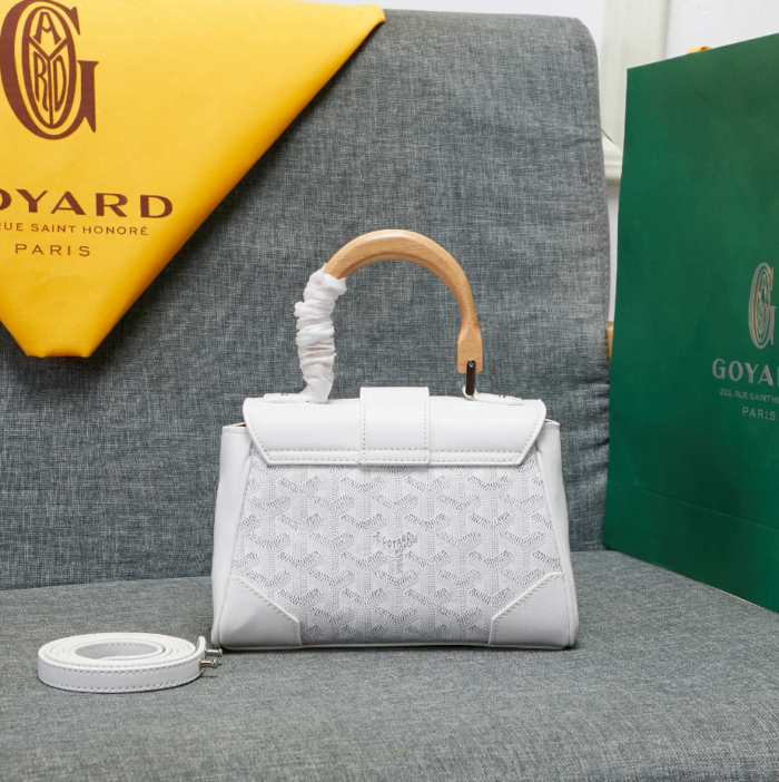 Goyard mini sigon Saddle bag White Size:18*15*20*9cm