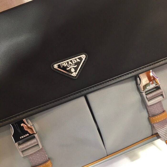 Prada Nylon clamshell handbag 2vd768b size: 32*24*12cm