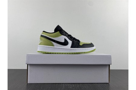 Air Jordan 1 Low Snakeskin Vivid Green