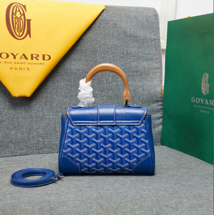 Goyard mini sigon Saddle bag Blue Size:18*15*20*9cm