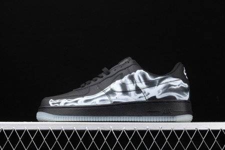 Nike Air Force 1 Low Black Skeleton Halloween