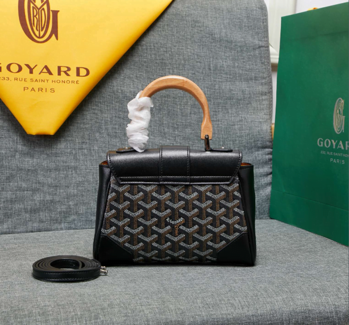 Goyard mini sigon Saddle bag Black Size:18*15*20*9cm