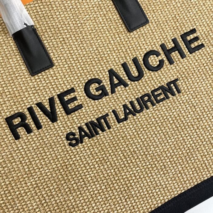 Rive gauche knit tote bag size 48×36×16cm