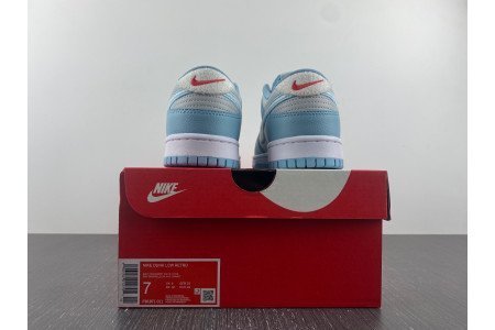 Nike Dunk Low Fleece S*h Worn Blue
