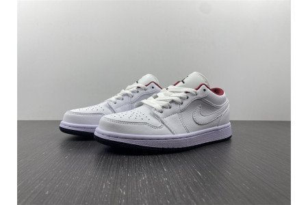 Air Jordan 1 Low White Gym Red Black