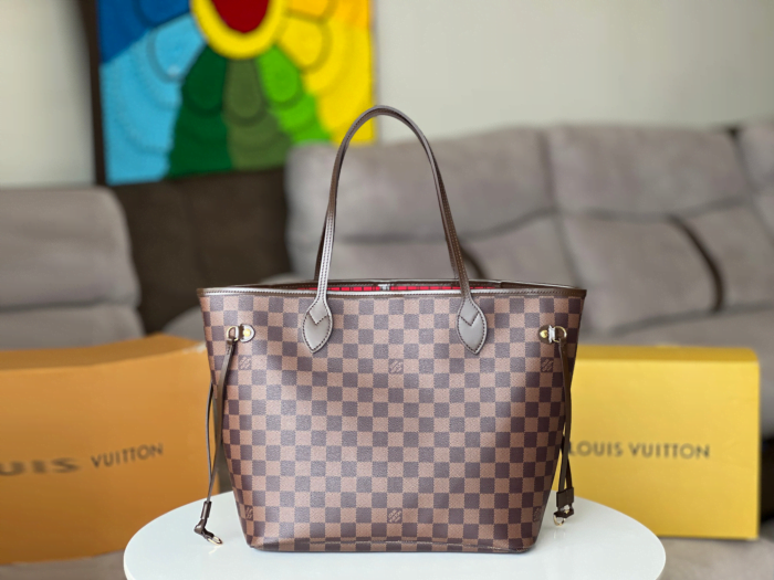 Louis Vuitton / LV Braided Neverfull MM N41358 size:32*29*17cm