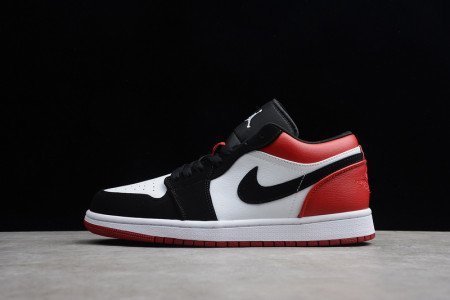 JORDAN 1 LOW BLACK TOE