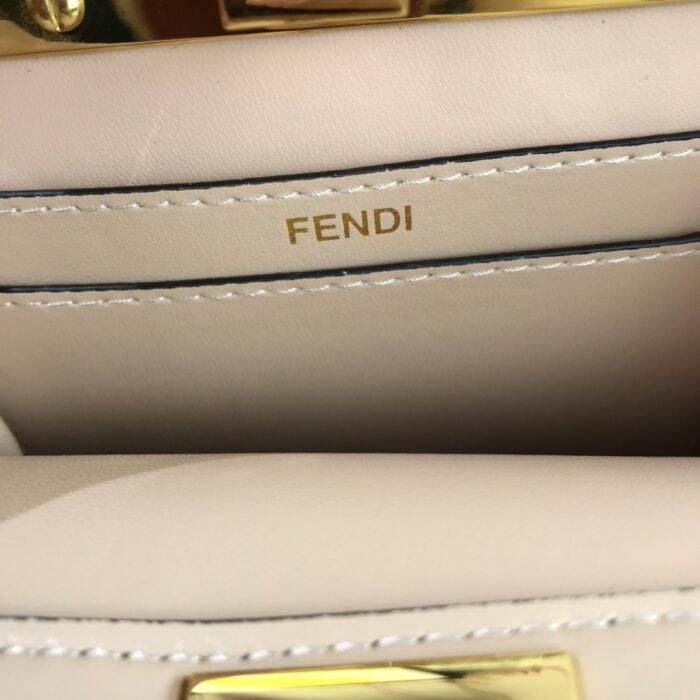 FENDI PeekaboolseeuPetite 0778 Yellow size: 20*15.5*11CM