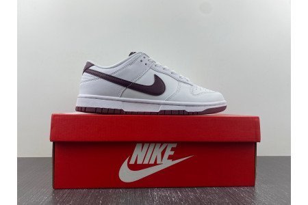 Nike Dunk Low White Night Maroon