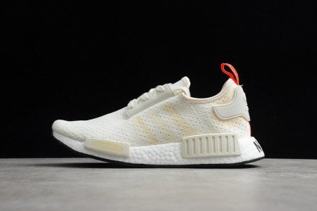ADIDAS NMD R1 SHEOS CLOUD WHITE BEIGE ORANGE