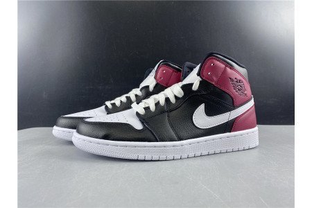 AIR Jordan 1 Mid Black Noble Red