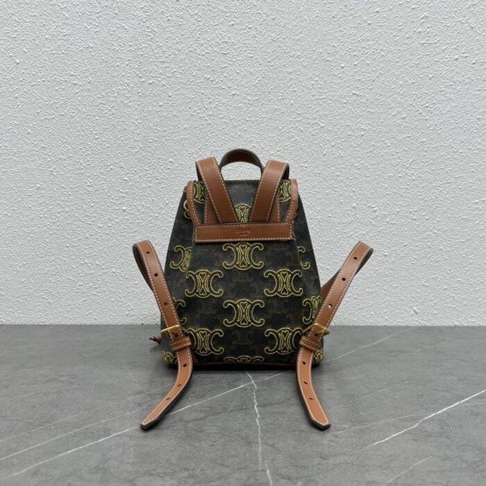 CELINE Arc de Triomphe Ultra practical printed backpack Size:20*10.5*17cm