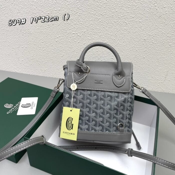 Goyard goyardalpin mini backpack grey Size: 8.5*18.5*21.5cm