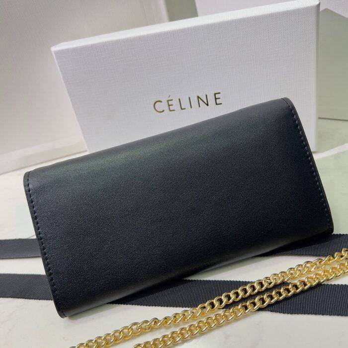 CELINE Chain bag Black 621663 Size:19*10.5*3.5cm