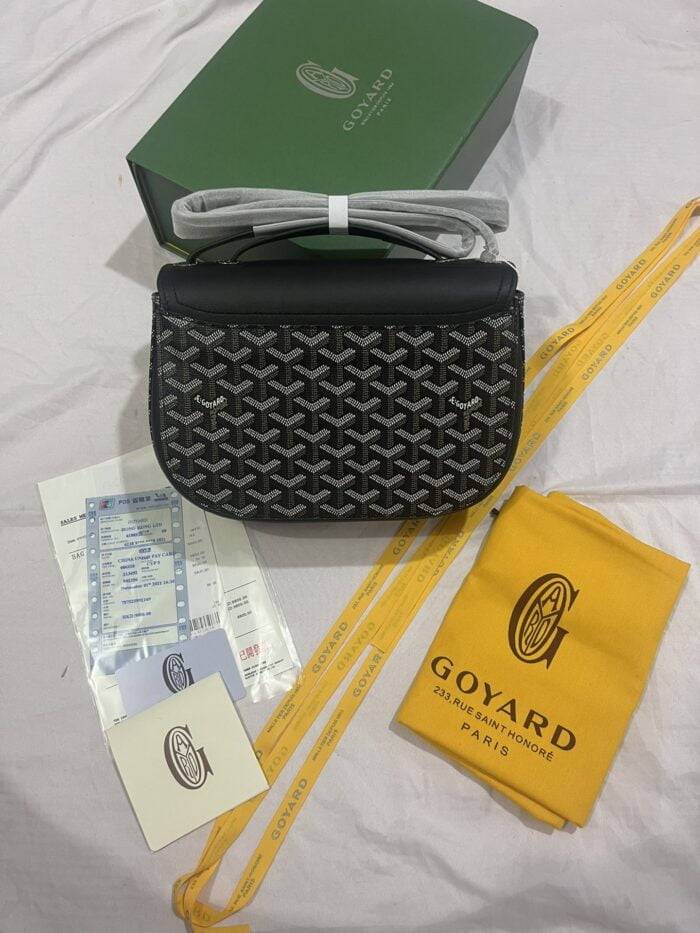 Goyard Goyardine Shell bag Black Size: 26*18*8cm