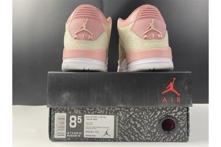 Air Jordan 3 Retro Sail Rust Pink