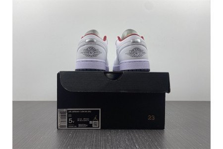Air Jordan 1 Low White Gym Red Black