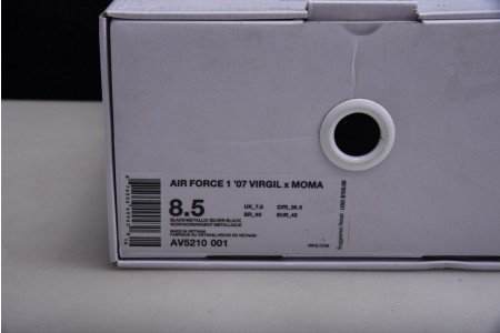 NIKE AIR FORCE 1 07 VIRGIL X MOMA BLACK