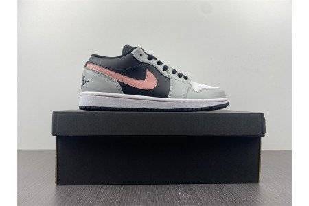 AIR Jordan 1 Low Black Grey Pink 553558-062